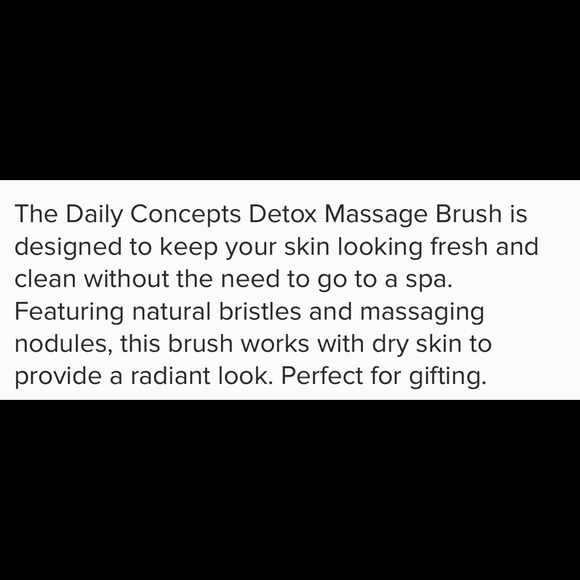 Daily concepts exfoliating detox brush wet or dry - Picture 4 of 5